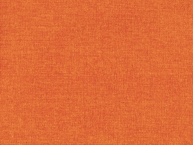 Warm terracotta-orange chenille with a finely mottled woven texture and subtle tonal variation