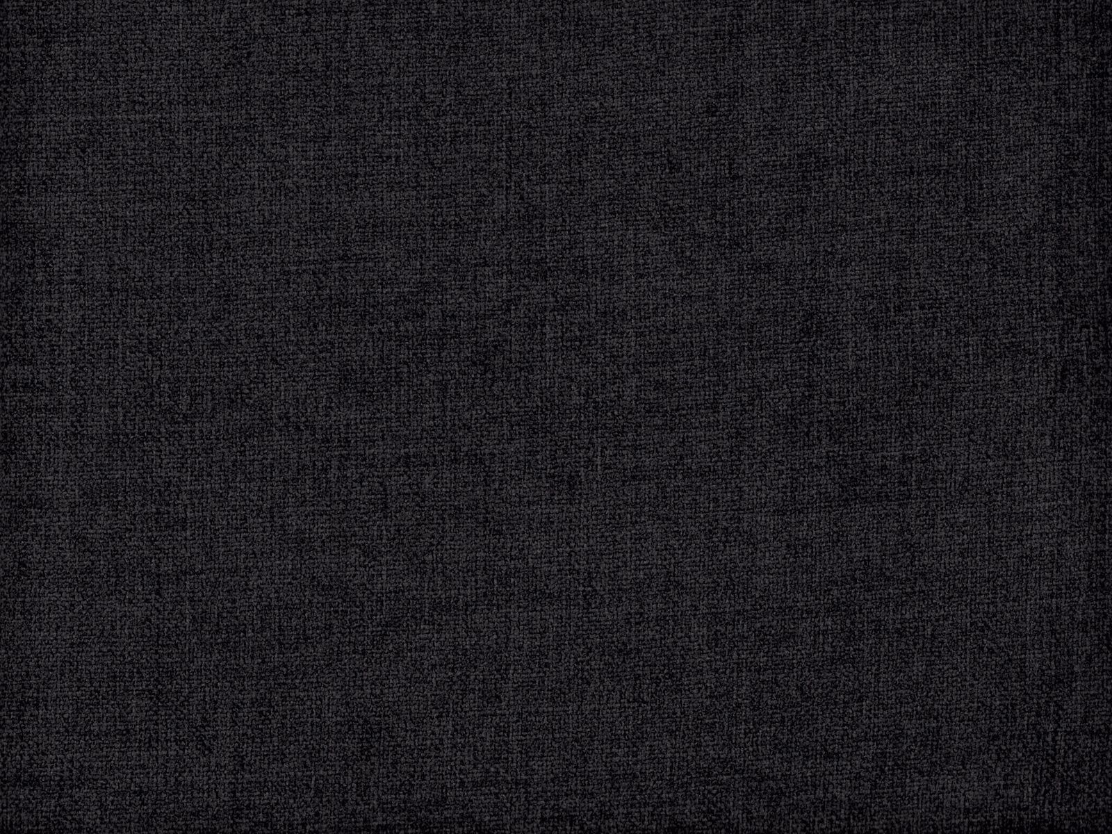 Deep charcoal-black chenille with a subtle mottled weave and softly textured surface