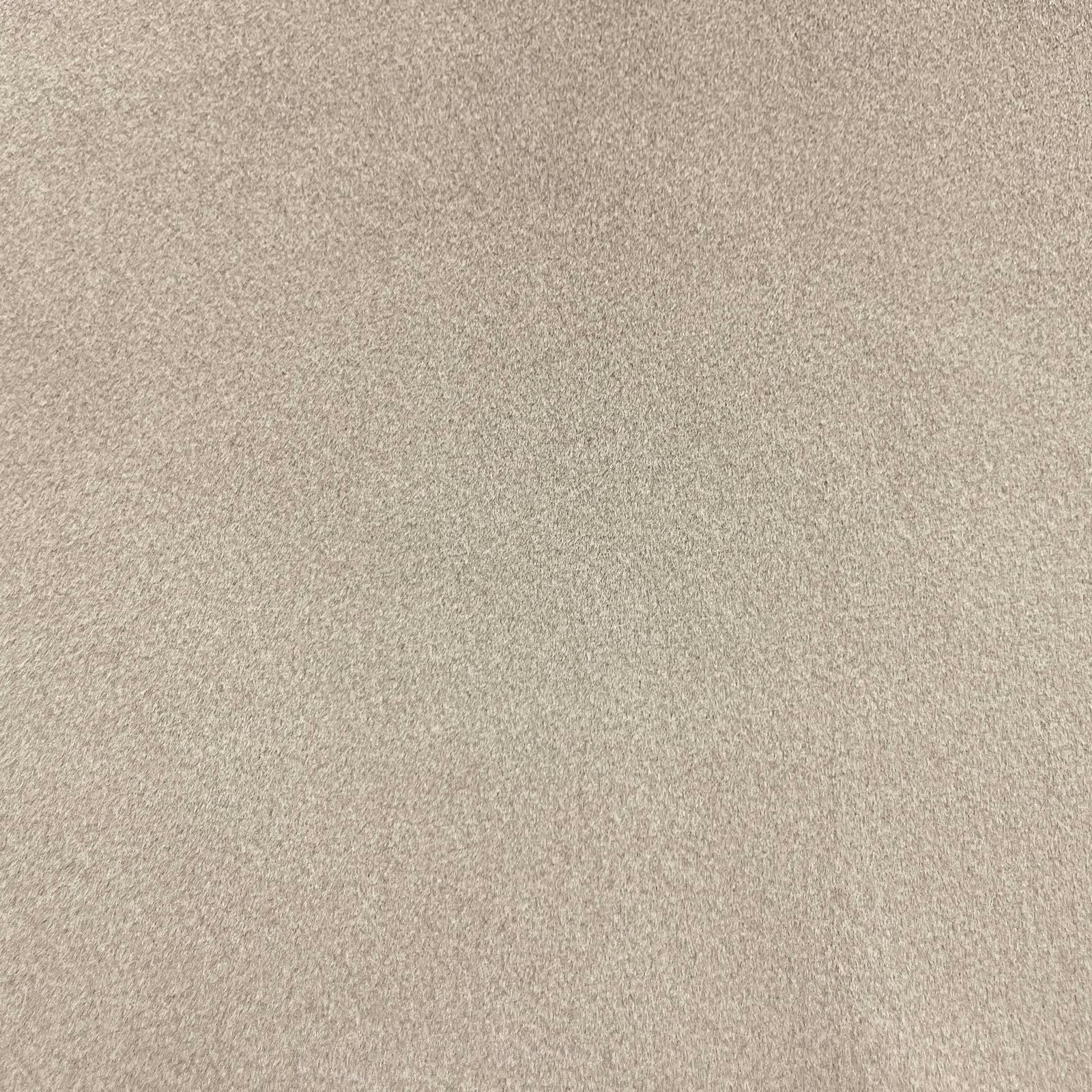 Warm stone-taupe chenille swatch with a fine mottled nap and soft light variation