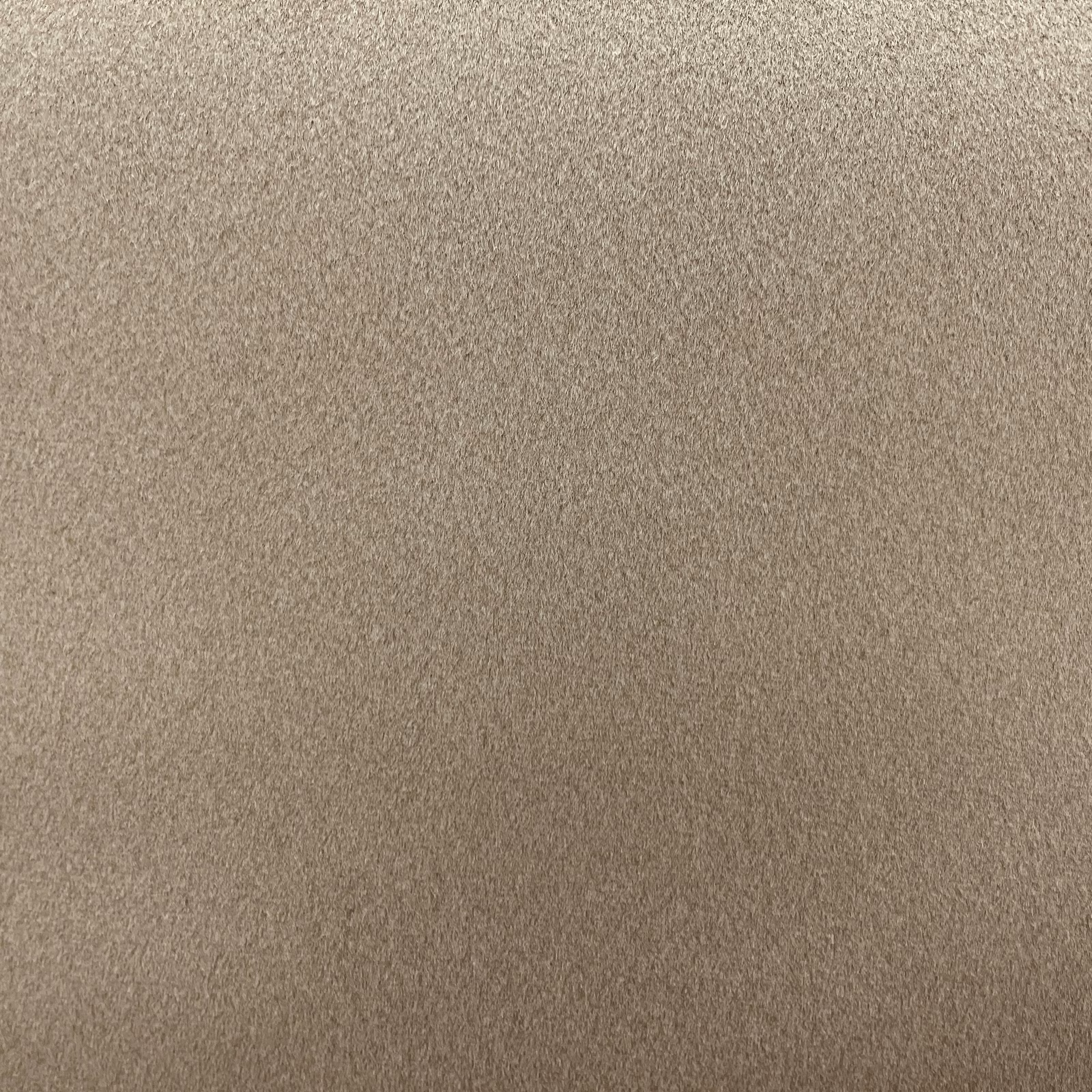 Warm taupe chenille with a fine, softly brushed plain surface
