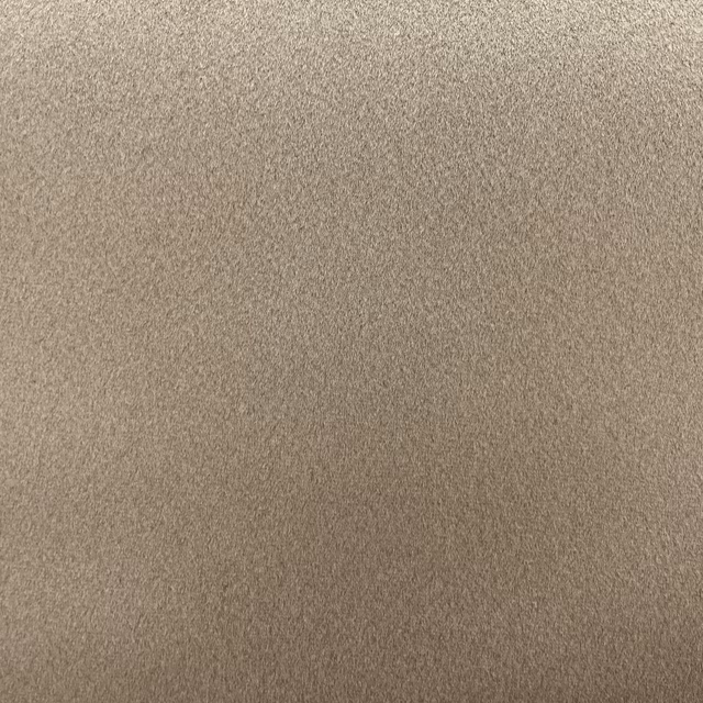 Warm taupe chenille with a fine, softly brushed plain surface