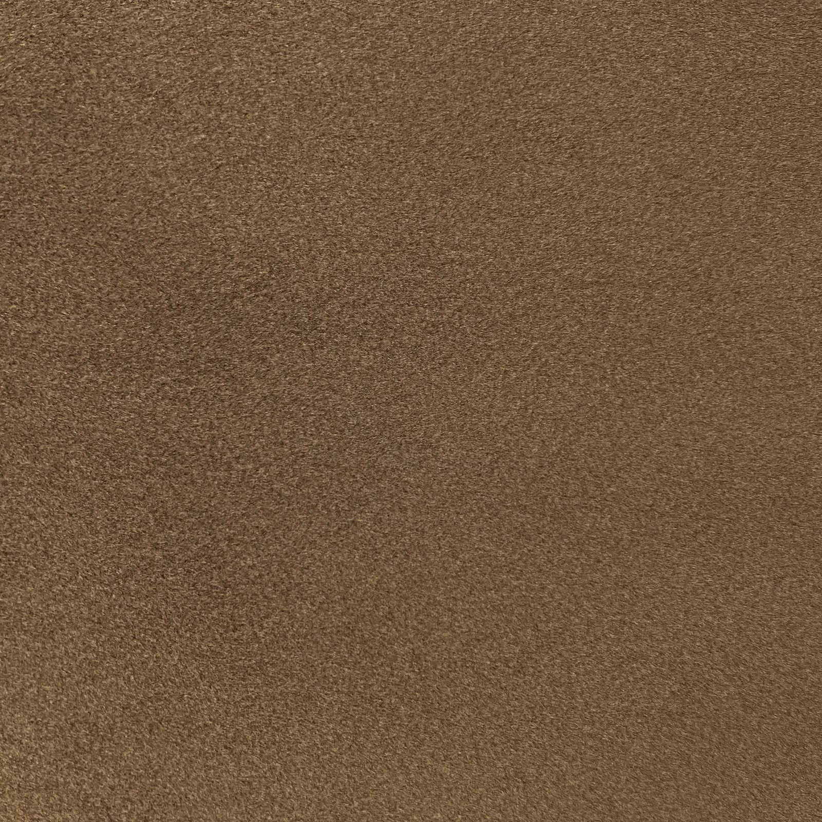 Close-up of warm cocoa brown chenille with a softly mottled, plush surface