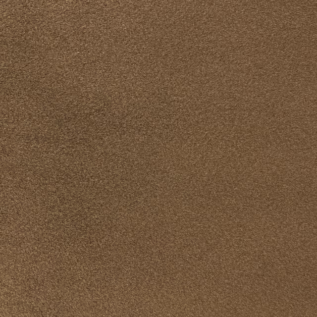 Close-up of warm cocoa brown chenille with a softly mottled, plush surface