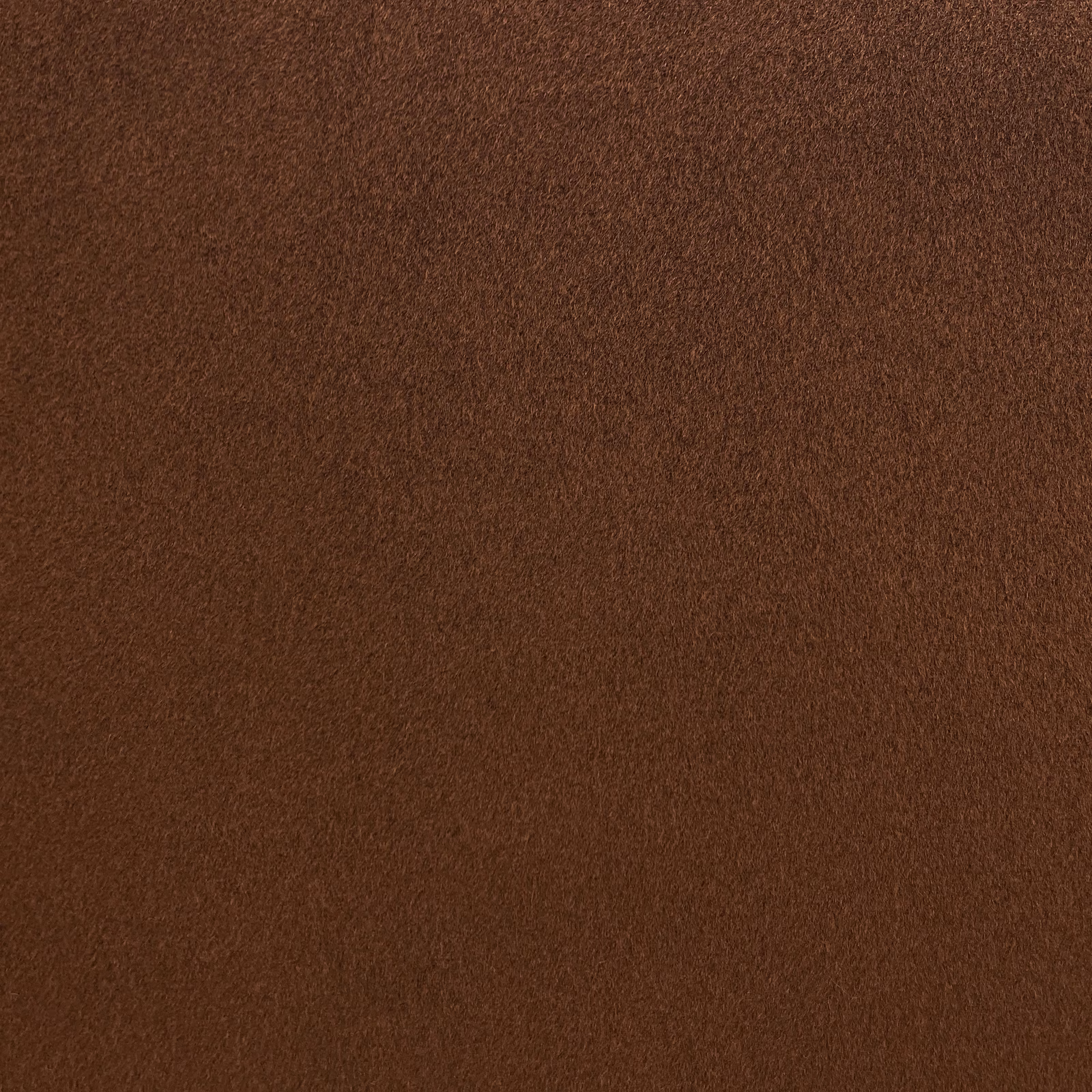 Warm chestnut-brown chenille with a softly mottled, close napped surface
