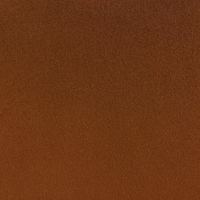 Warm chestnut-brown chenille swatch with a fine, softly napped plain surface