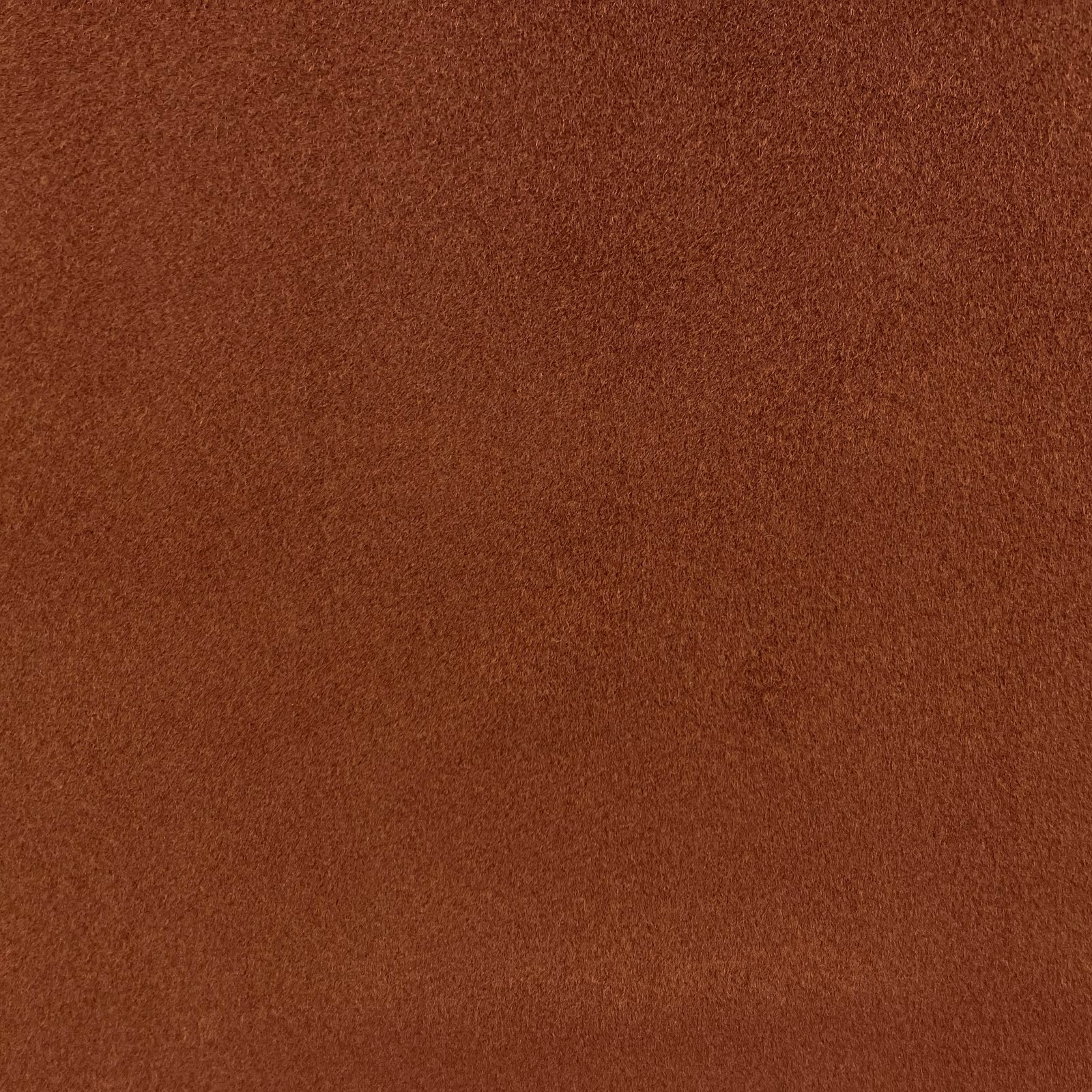 Warm russet-brown plain chenille with a softly brushed, light-catching pile