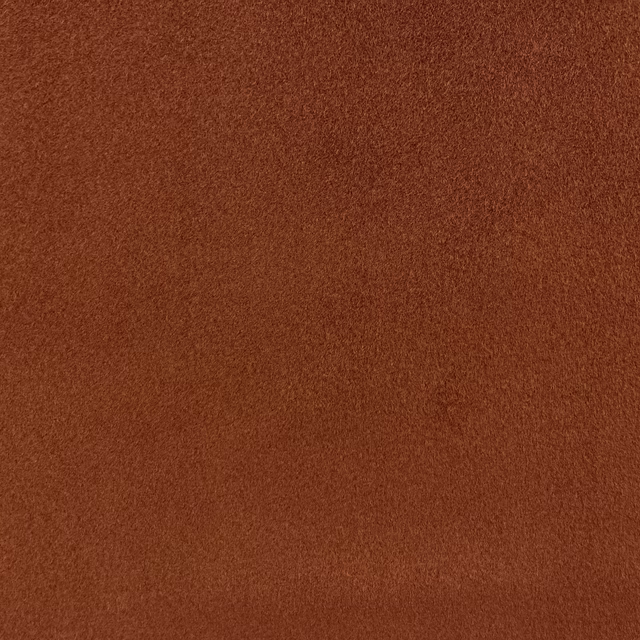 Warm russet-brown plain chenille with a softly brushed, light-catching pile