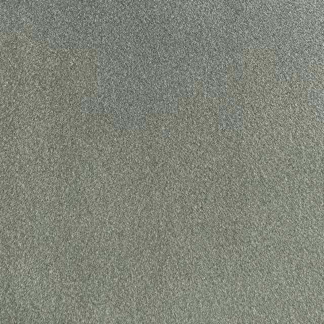 Muted sage-grey chenille with a fine, softly mottled woven surface
