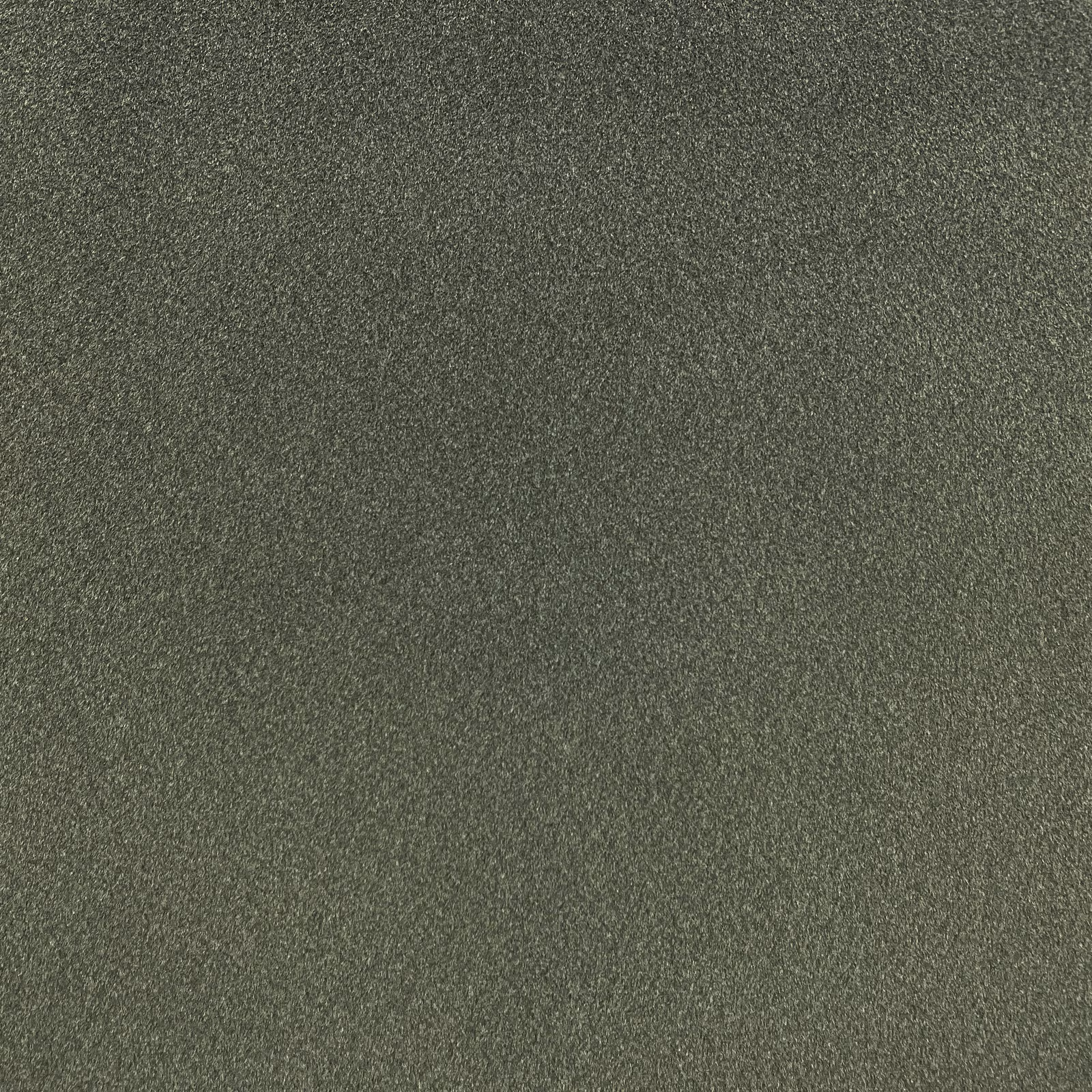 Muted olive-grey chenille with a fine, softly nubby plain weave