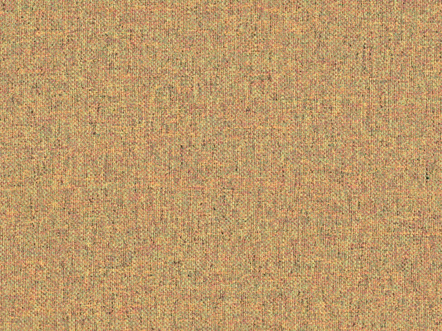 Mottled terracotta chenille with olive and beige flecks in a close woven texture