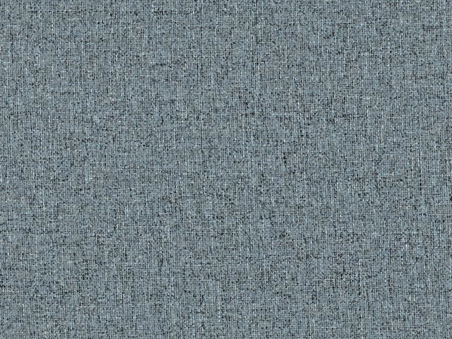 Close-up of blue-grey mottled chenille with a dense, finely textured weave