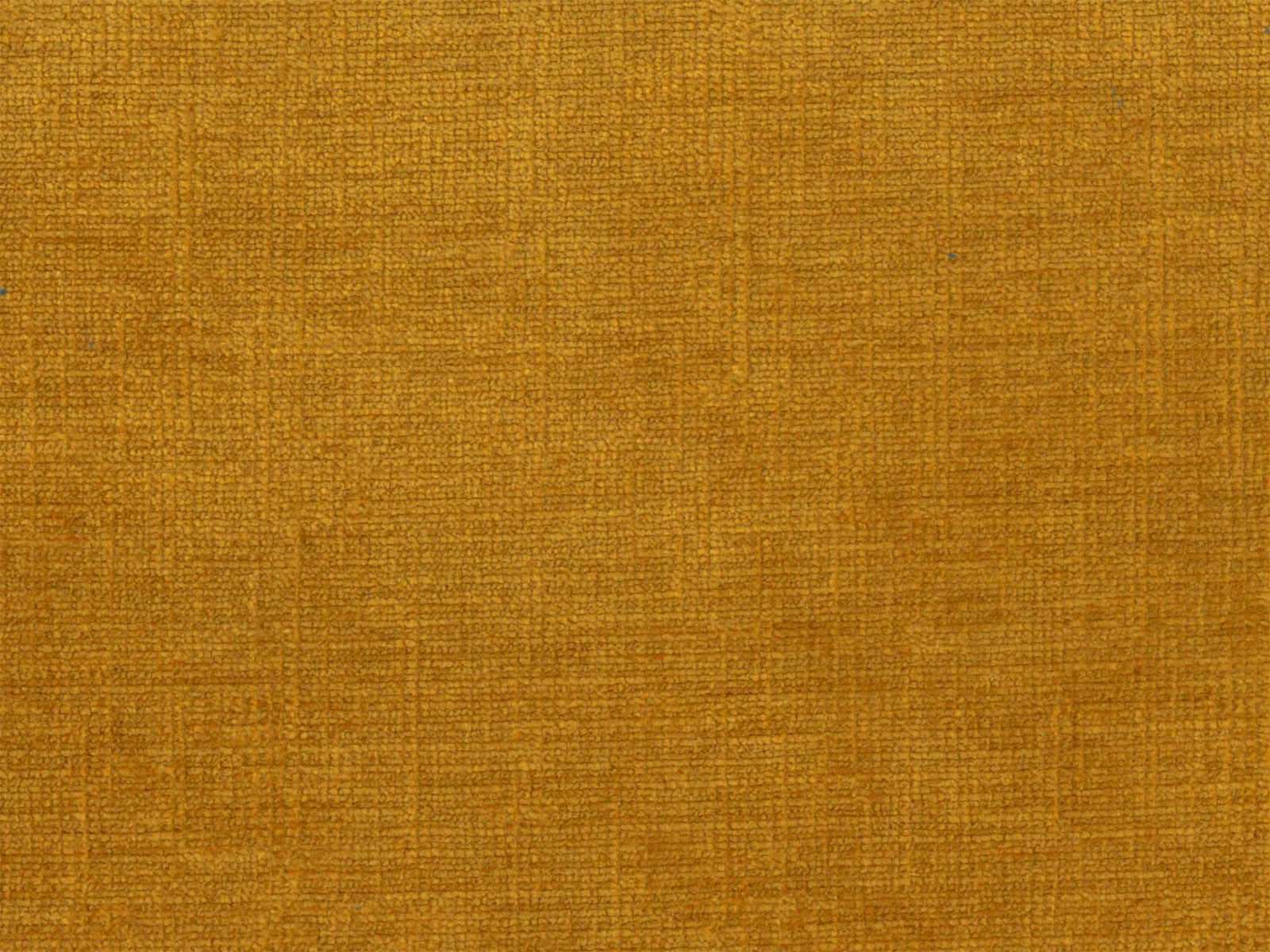 Close-up of warm ochre-gold chenille with fine irregular woven texture