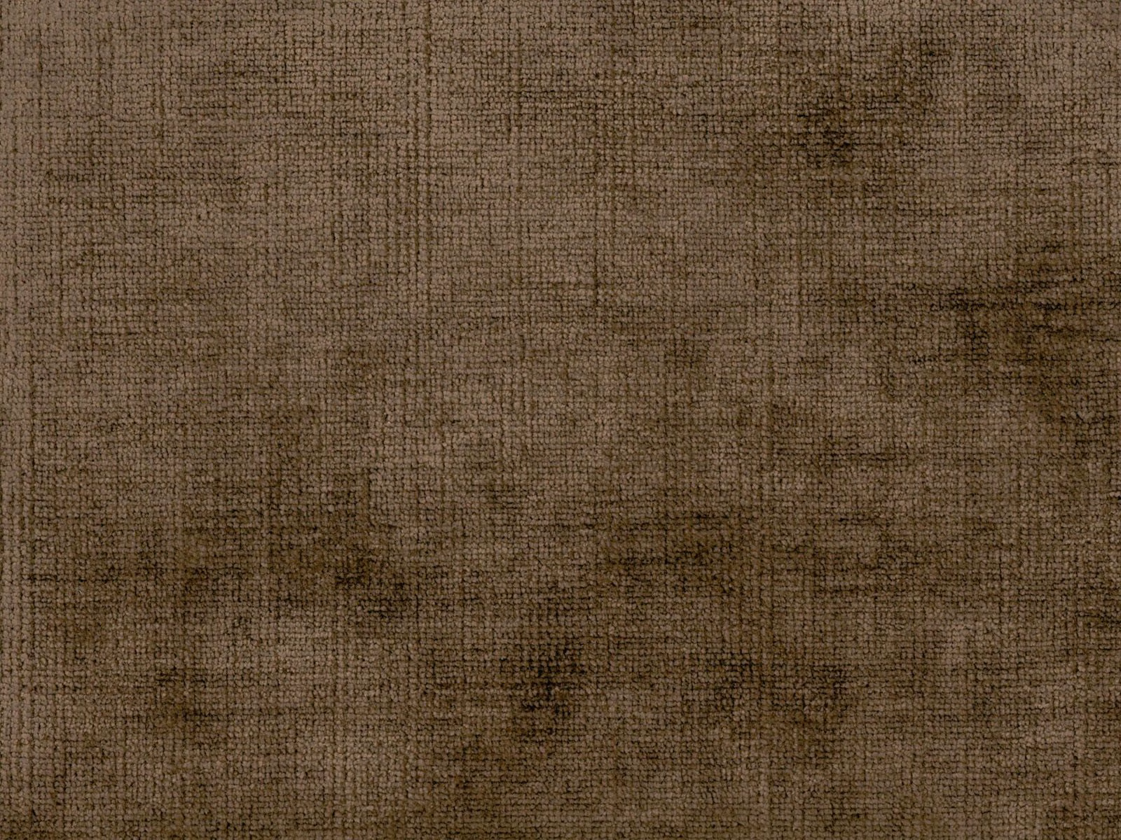 Mottled warm brown chenille with fine crosshatched weave and darker tonal flecks