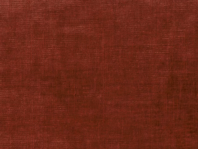 Deep russet burgundy chenille showing fine crosshatched texture and tonal striations