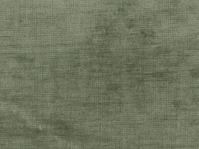 Muted sage-green chenille with subtle crosshatched texture and softly mottled tonal depth
