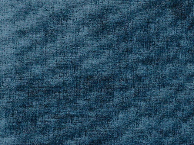 Deep teal-blue chenille with a softly mottled, crosshatched surface