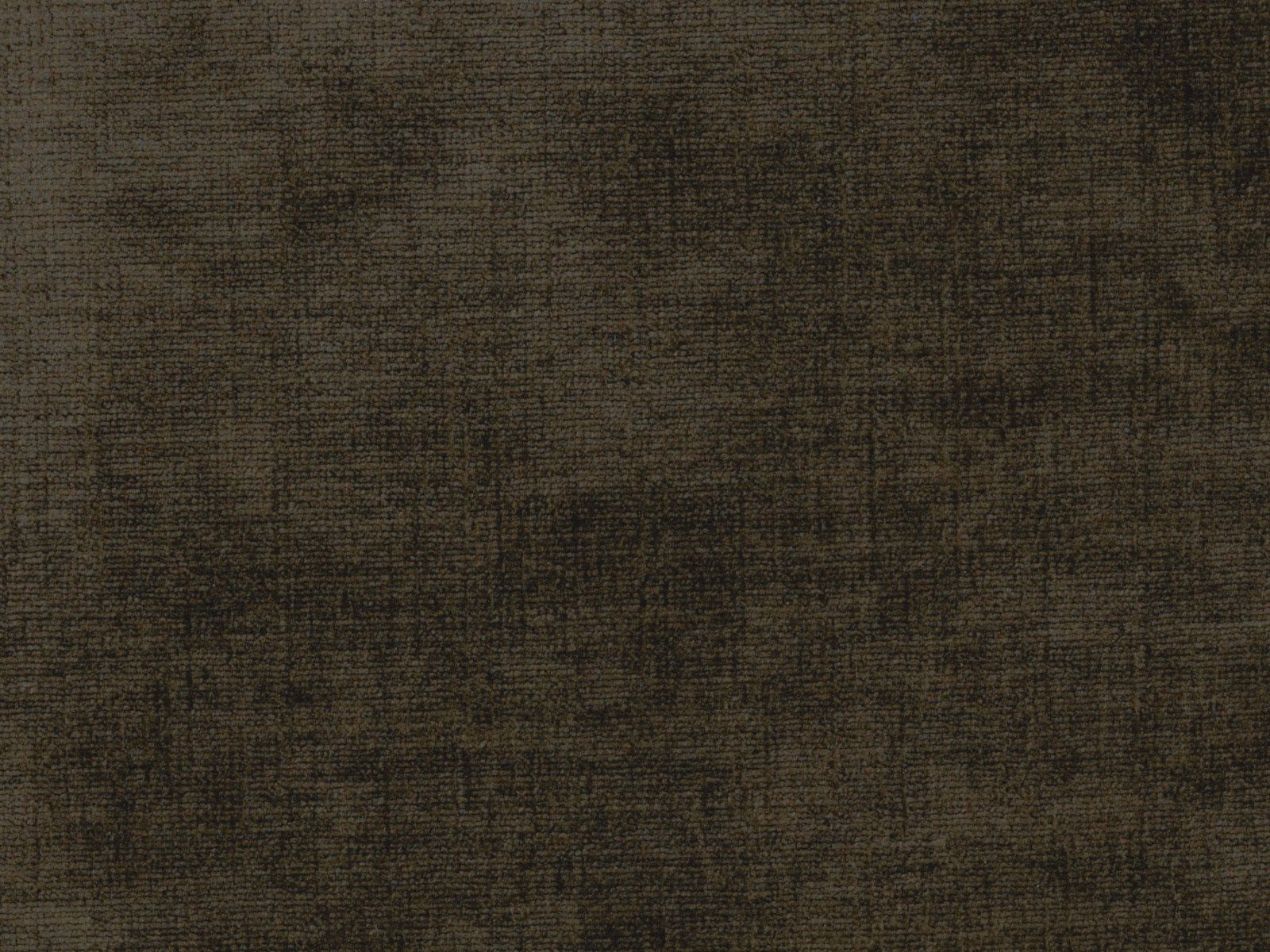 Deep olive-brown chenille with a softly mottled, shadowed woven surface