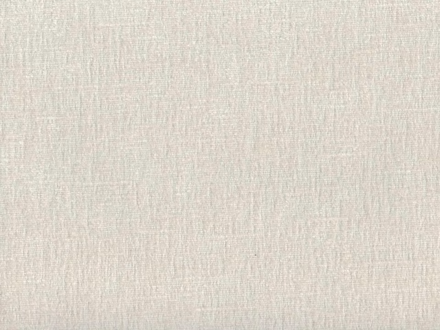 Pale ivory-greige chenille with a fine vertical slub texture