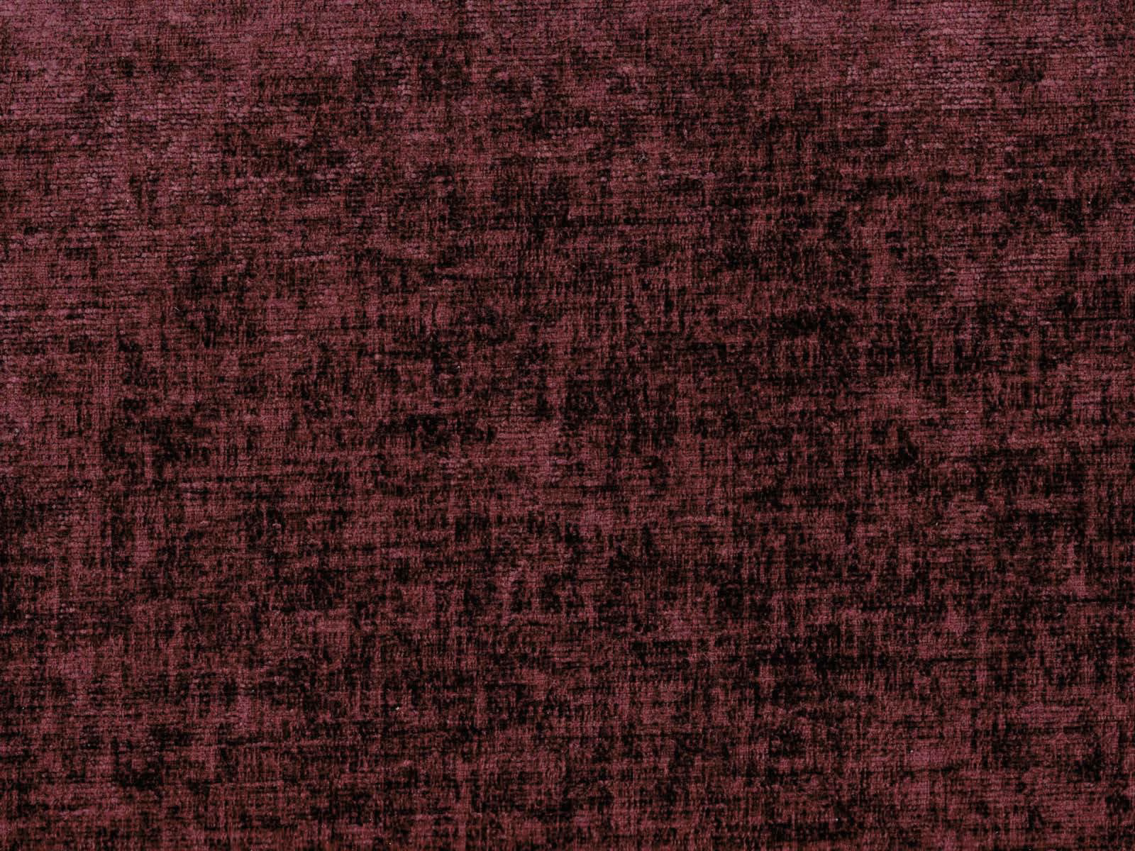 Dark plum chenille swatch with blackened crosshatch texture and subtle burgundy variation