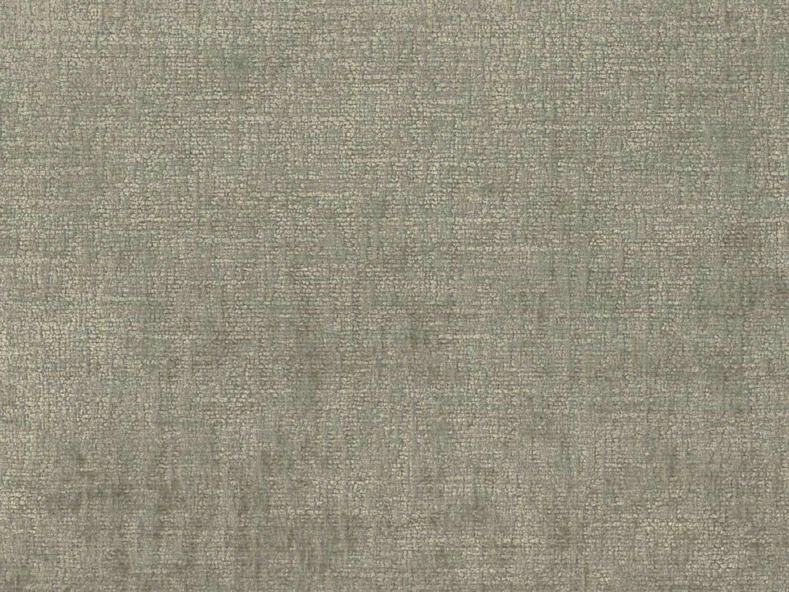 Muted sage-grey chenille with softly mottled, fine woven grid texture