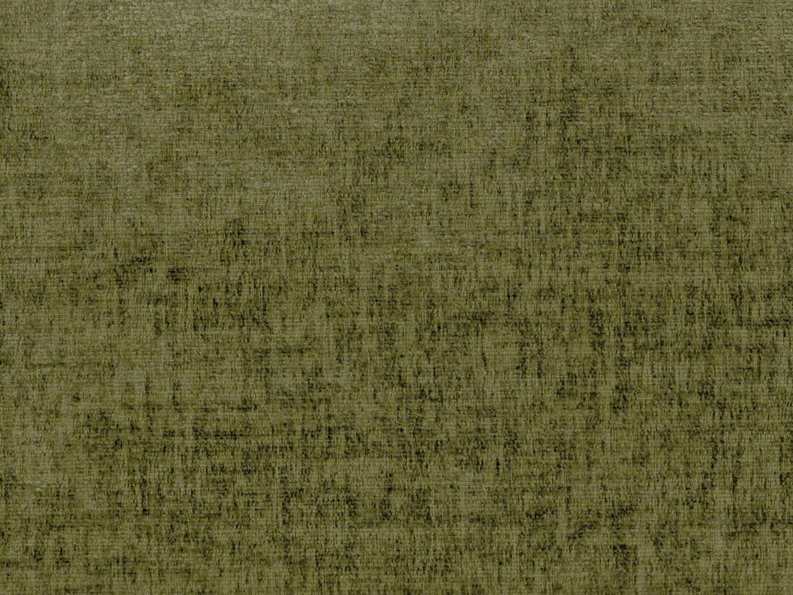 Mottled moss-olive chenille with fine dark striations and a soft woven sheen