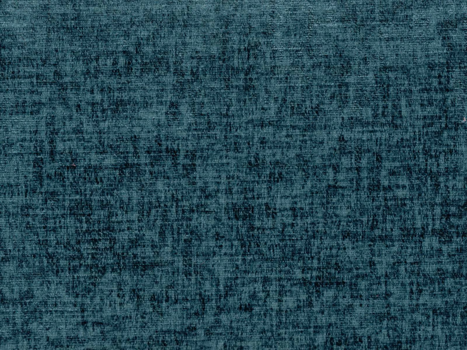 Deep blue-teal chenille with charcoal mottling and a softly raised woven surface