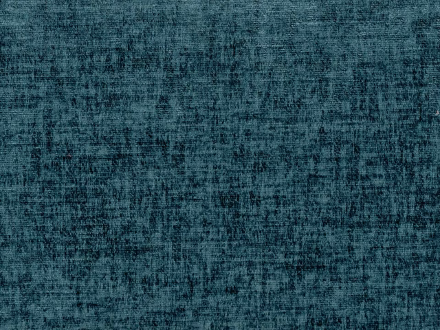 Deep blue-teal chenille with charcoal mottling and a softly raised woven surface