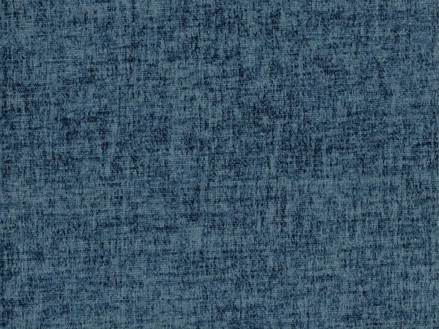 Deep slate-blue chenille with a mottled cross-hatched texture and soft tonal variation