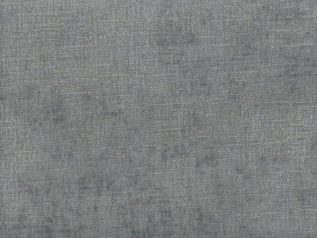 Cool grey chenille with a fine, softly mottled woven texture