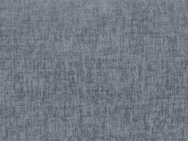 Cool blue-grey chenille with softly mottled charcoal striations and a low sheen