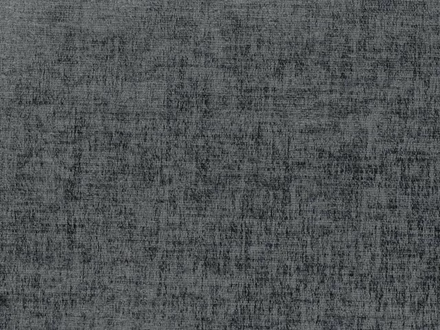 Charcoal grey chenille with mottled black flecks and a softly brushed weave