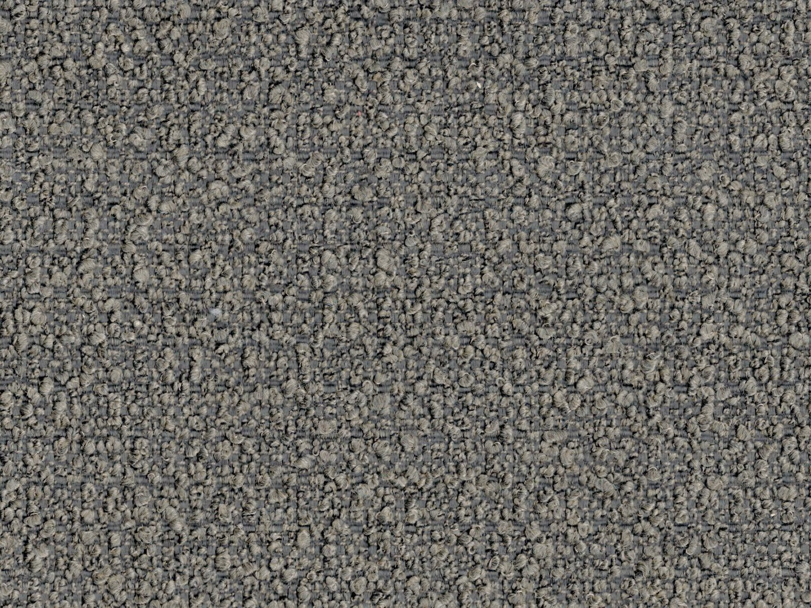 Mottled cool grey and taupe boucle with charcoal flecks and nubby texture
