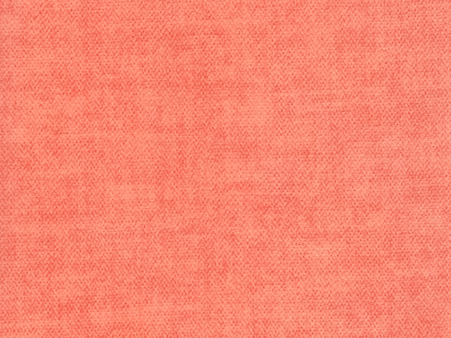 Coral-salmon velvet with softly mottled tonal texture in DES3057