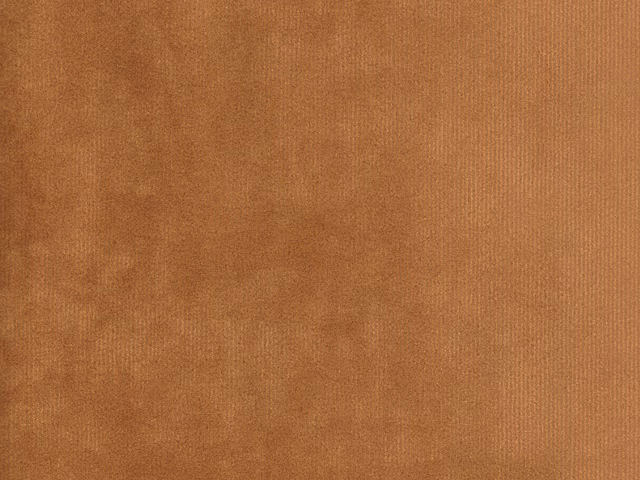 Warm cognac-brown velvet swatch showing fine vertical pile and soft tonal shading