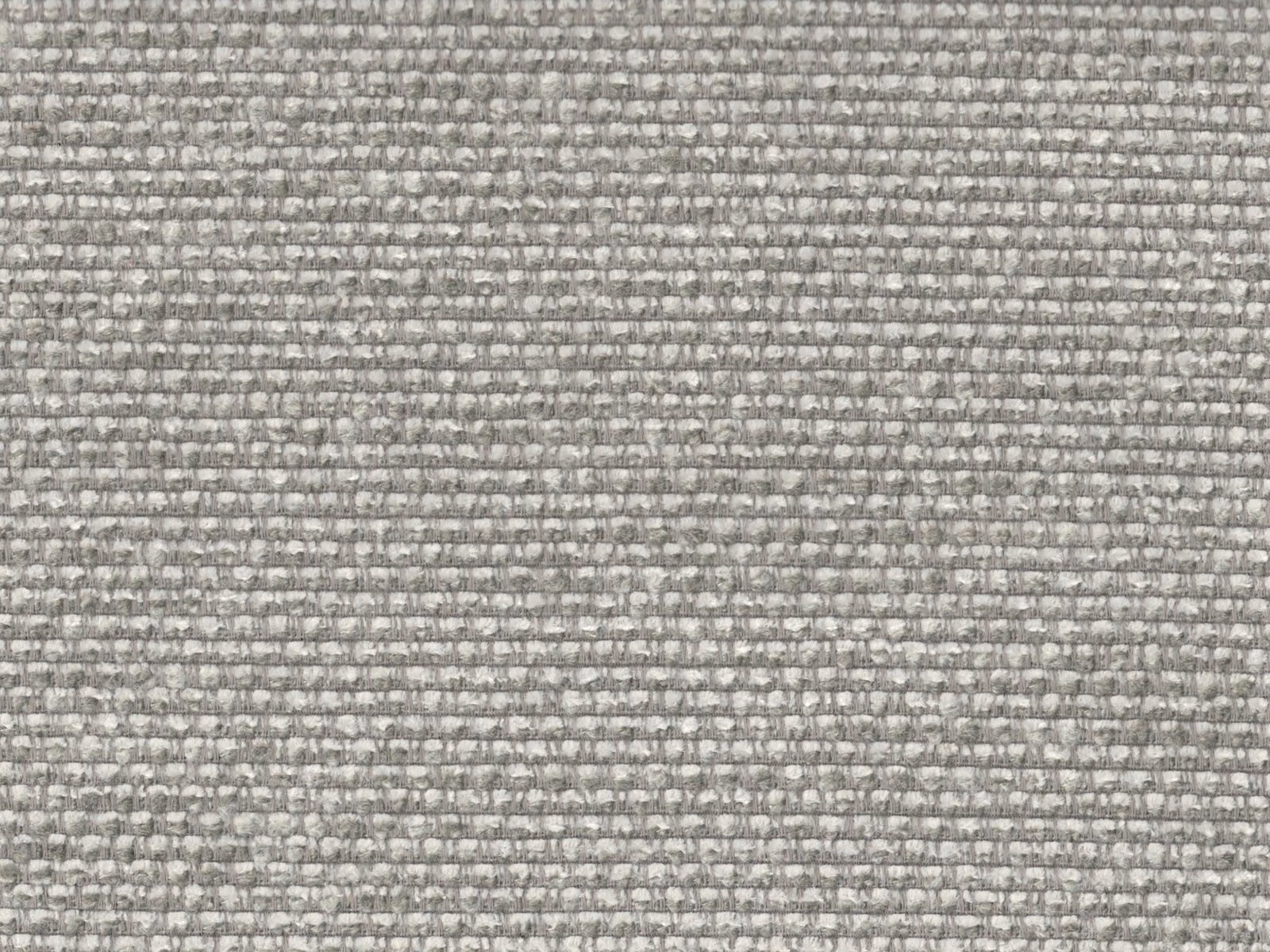Close-up of mid-grey chenille with nubby horizontal ribbed weave and charcoal flecks