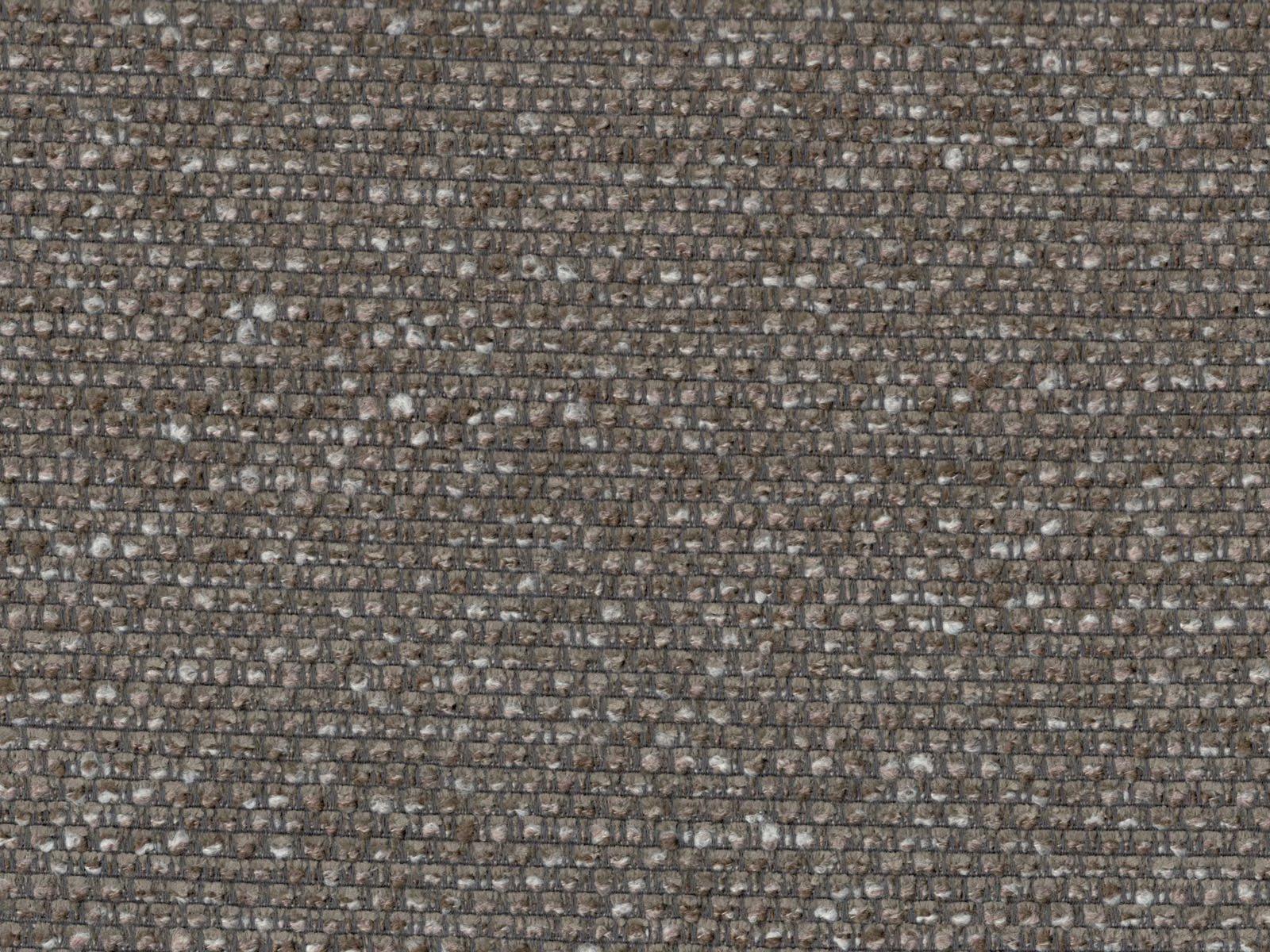 Taupe-grey chenille with brown flecks and a compact horizontal woven texture