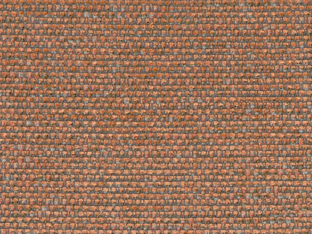 Burnt terracotta chenille with taupe-grey flecks and a close nubby woven texture