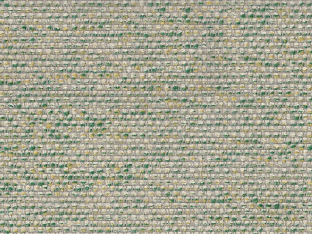 Pale sage-grey chenille with horizontal nubby weave and green flecks