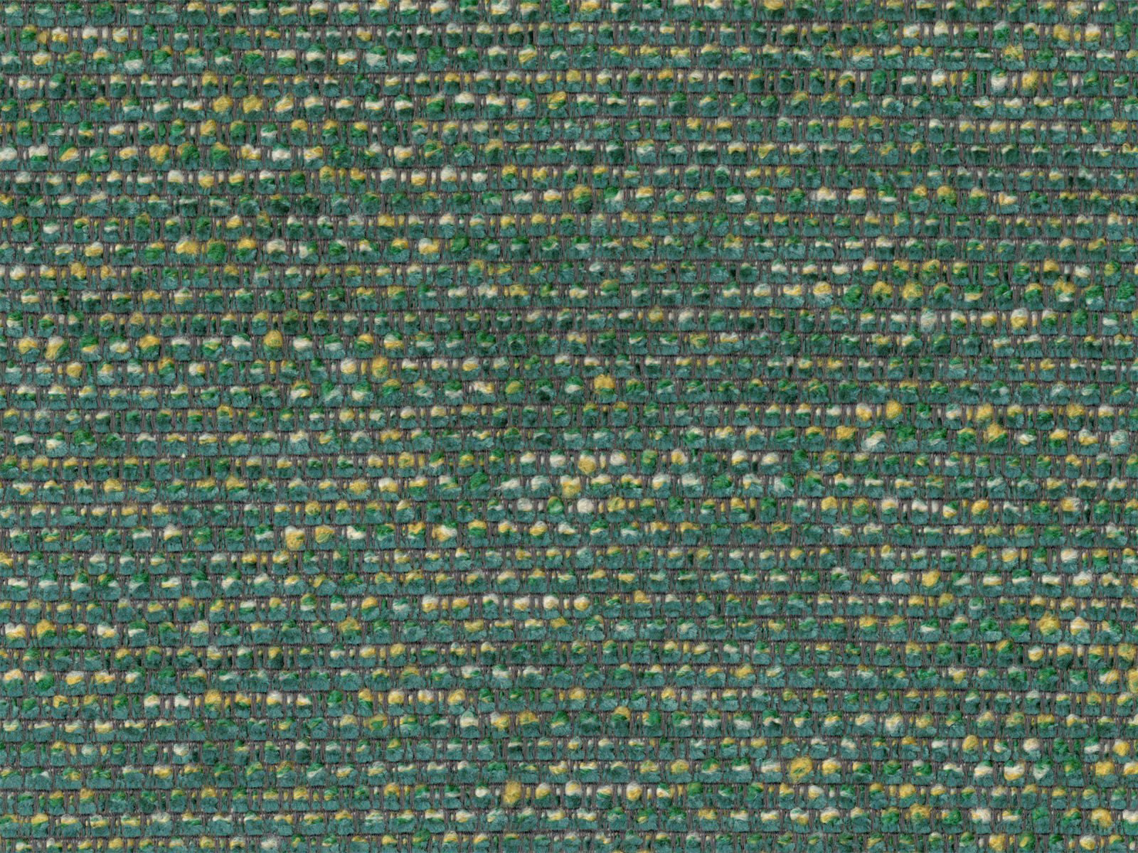 Moss-green chenille with teal and ochre flecks in a close horizontal weave