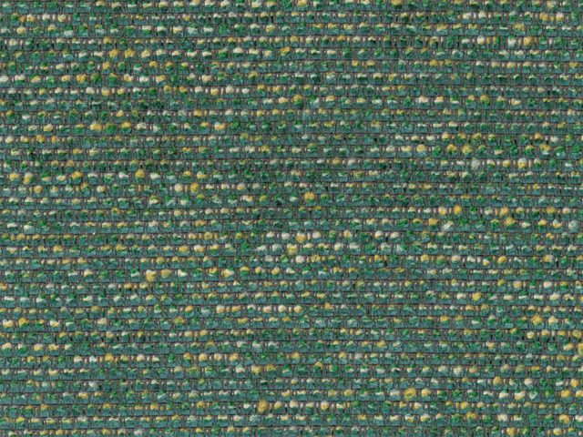 Moss-green chenille with teal and ochre flecks in a close horizontal weave