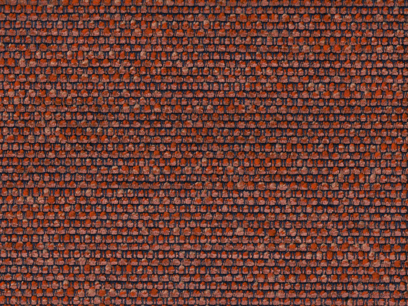 Burnt terracotta and charcoal chenille with a small, nubby woven texture