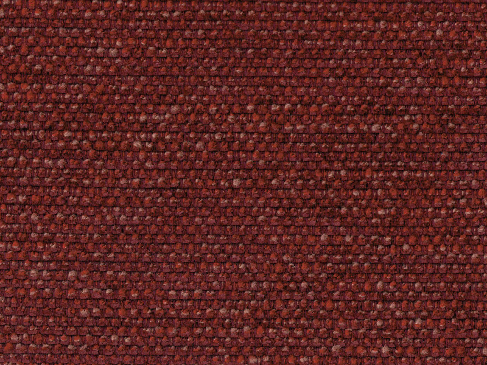 Deep burgundy chenille with compact nubby weave and plum-red tonal flecks