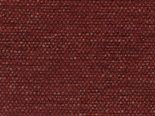 Deep burgundy chenille with compact nubby weave and plum-red tonal flecks