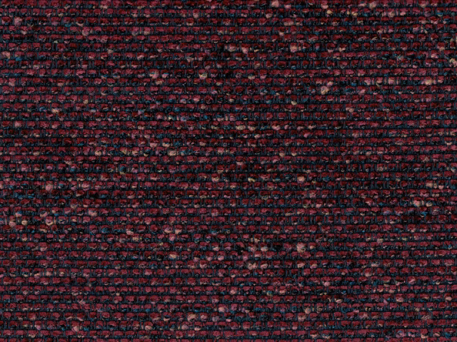 Deep burgundy chenille with charcoal flecks in a dense horizontal textured weave