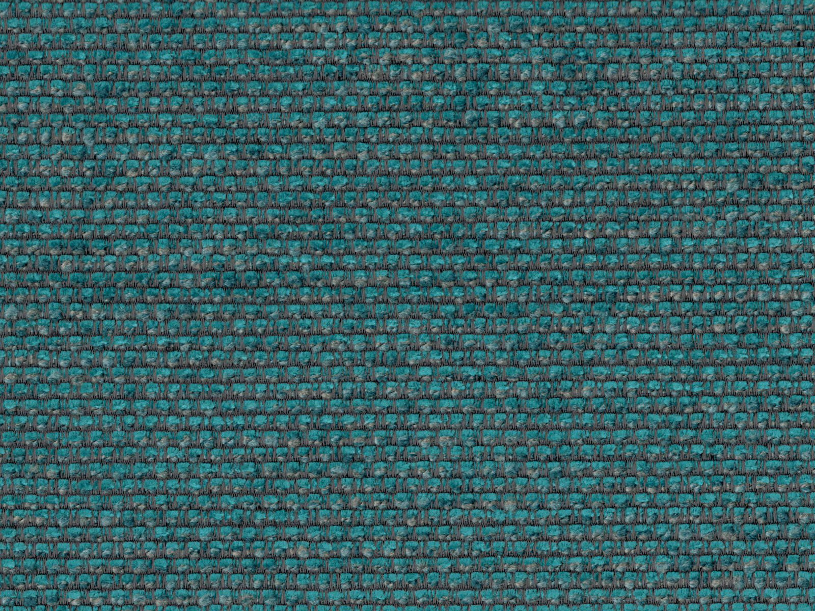 Deep blue-teal chenille with charcoal flecks and a tightly ridged woven texture