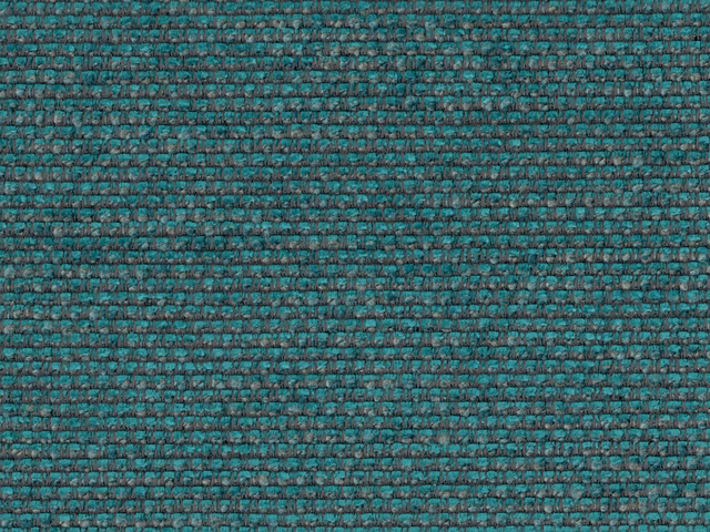 Deep blue-teal chenille with charcoal flecks and a tightly ridged woven texture