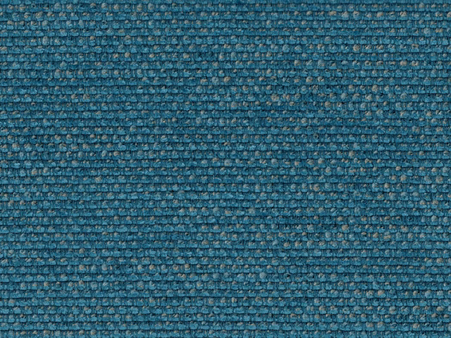 Deep teal blue chenille with tightly ridged horizontal texture and subtle tonal flecks