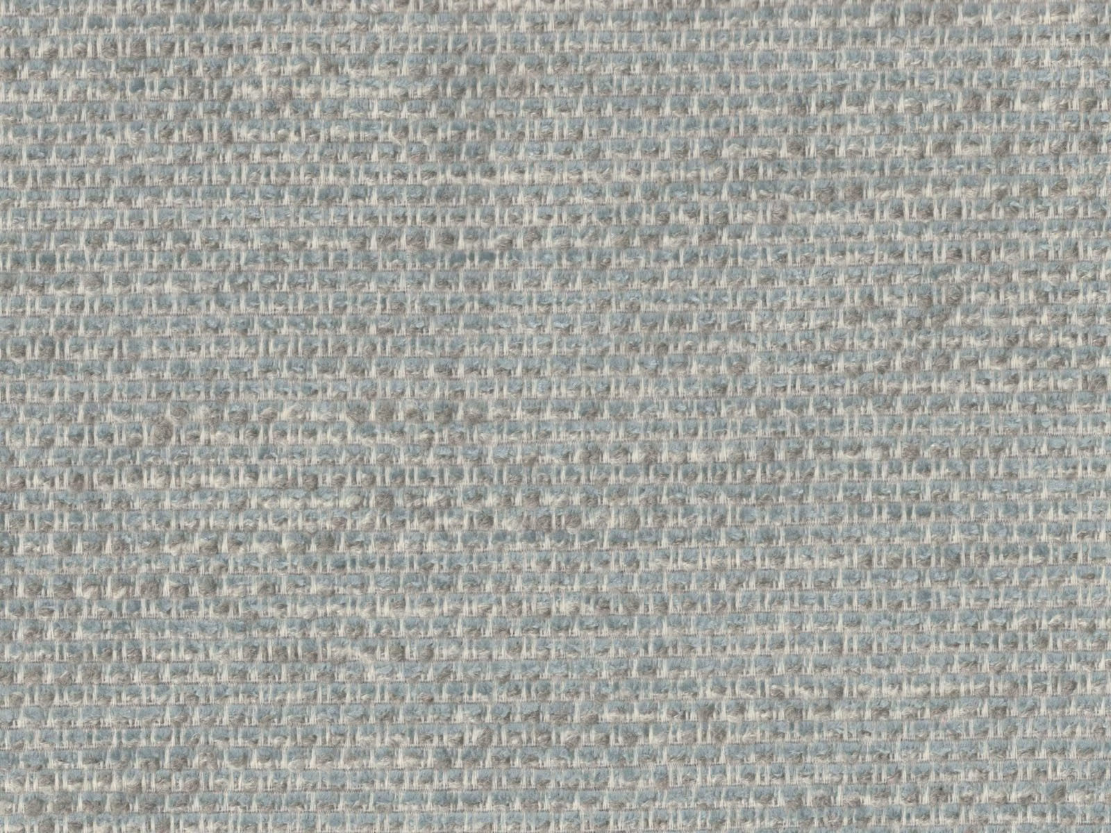 Pale blue-grey chenille with a softly flecked, tightly textured weave
