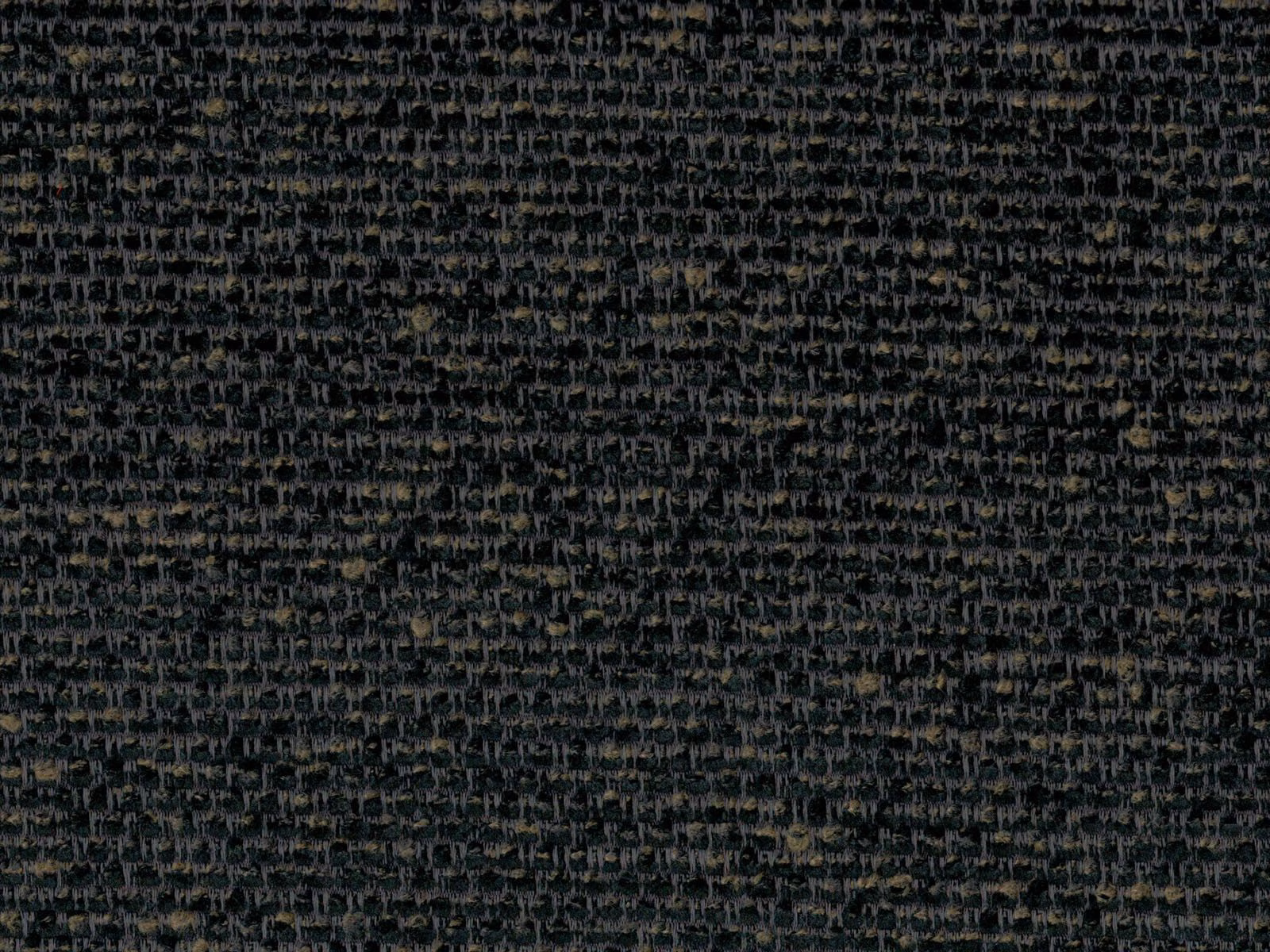 Charcoal-black chenille swatch with irregular horizontal ridges and subtle grey flecks