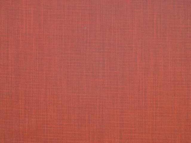 Muted terracotta faux linen with fine crosshatch weave and subtle slub texture